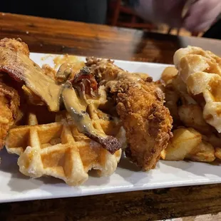Peanut Butter Chicken &amp; Waffle