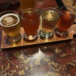Flight of beer