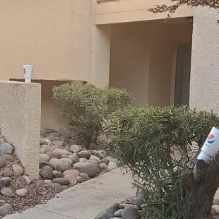 Workmen have left us more trash