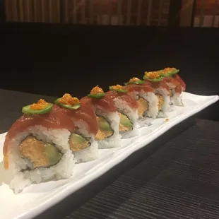 This is VEGAN Cajun Jalapeño Roll