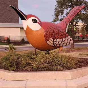 World's largest wren statue. October 2024