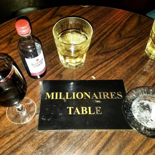 Millionaires table