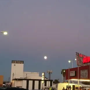 Full moon rising