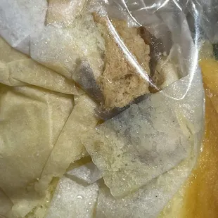 Mold or fungus cake  on a day after