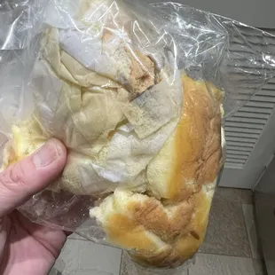 To the Trash can ! I ate 1/2 of it  and found mold and fungus