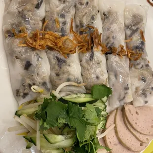 a plate of food on a table