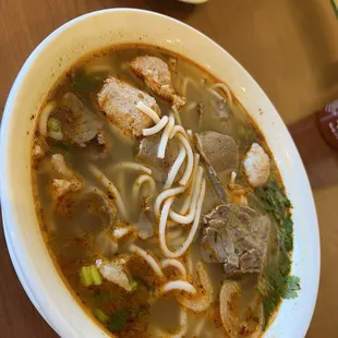 Spicy Lemongrass Noodle Soup. Bun Bo Hue.  Extra kick of spiciness! September 2022.