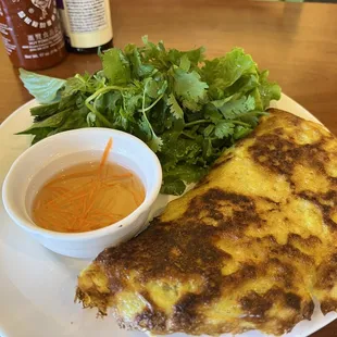 Vietnamese Crepe. Bahn Xeo.  Extra crispy and delicious! September 2022.