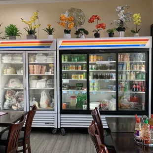 Freezer where all the yummy frozen egg rolls!