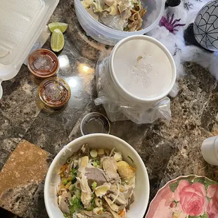 Before the chicken broth was put in