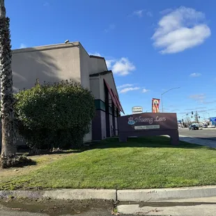 Outside from sidewalk