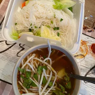 Veggie pho .