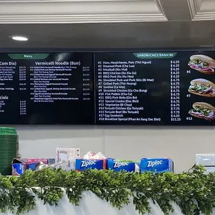 Their updated menu. There's no steam rolls. That's the one thing I was looking forward to.