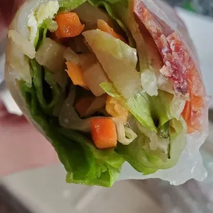 Inside of the spring roll