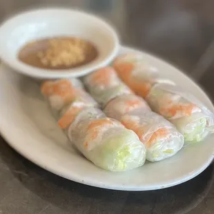 Shrimp &amp; pork spring rolls