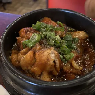 Carmelized Fish in Hot Pot