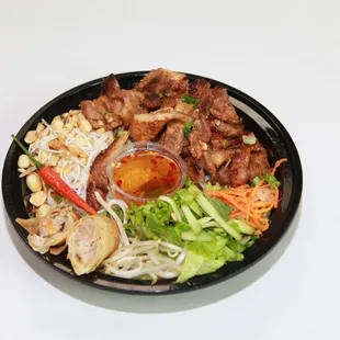 a bowl of food