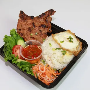 a plate of food