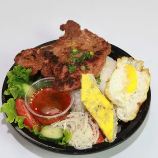 a plate of food