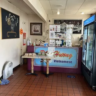 the interior of the restaurant