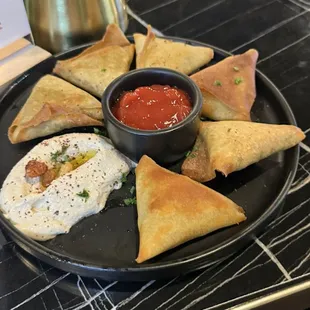 Samosas was good