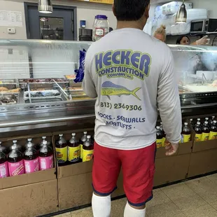 Food area .. guy in the middle