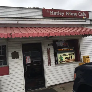 the front of the building