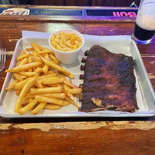 1/2 slab of ribs.