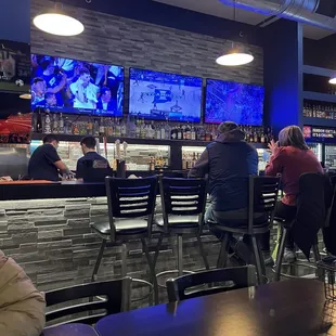 A view of the bar and behind.