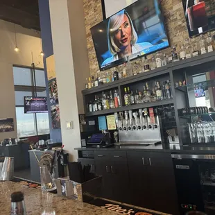 The bar area