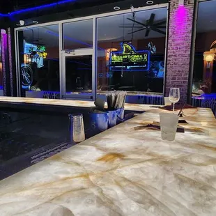 Upstairs bar