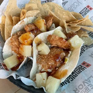 Jumbo Coconut Shrimp Tacos