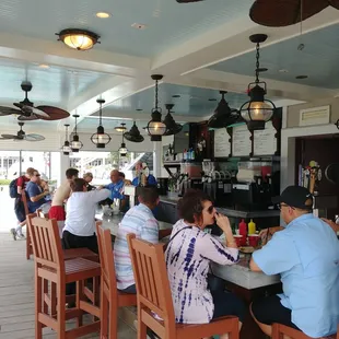 people sitting at the bar