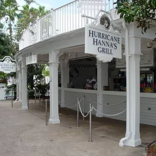 the front of the restaurant
