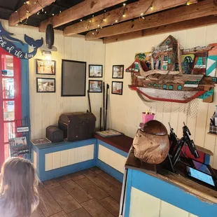 the inside of a restaurant