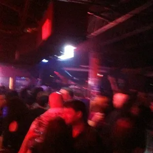 a crowd of people dancing