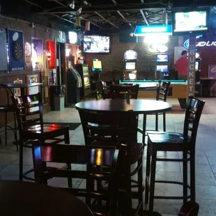 pool tables and arcades