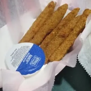 Fried Pickles!! I adore these  things and they were perfect!