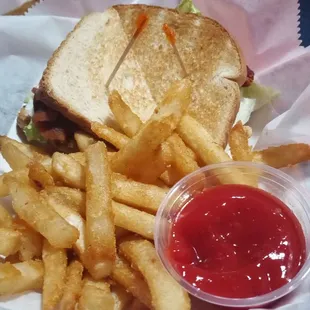 BLT with a generous helping of Seasoned Fries!