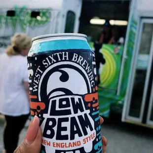 West 6th beer and a food truck