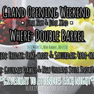 GRAND OPENING WEEKEND at Double Barrel in New Albany.