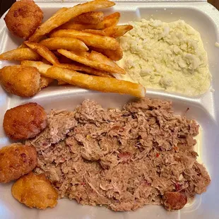 Large Chopped BBQ Plate