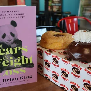 My new book may be the only weight loss book with a donut on the cover. So of course, we celebrated at Hurts.
