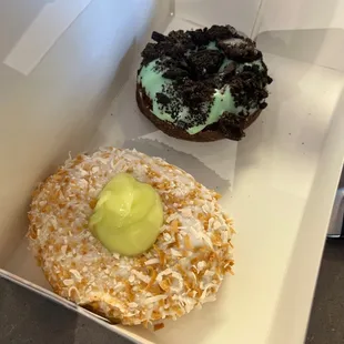 Coconut key lime and mint oreo