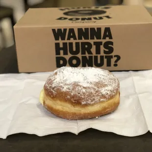 Bavarian cream donut.