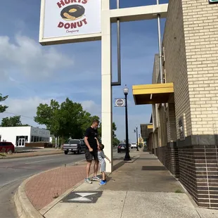 Signage out front.