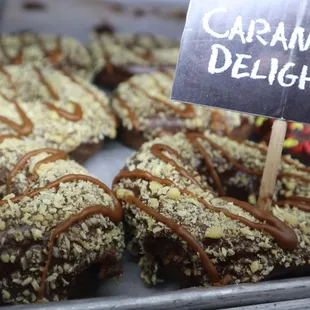 caramel delight on display