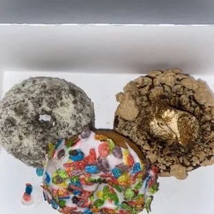 Blueberry, fruity soggy pebbles, s'more that doesn't taste like chocolate :/