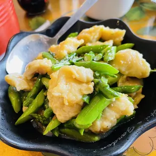 a plate of food on a table