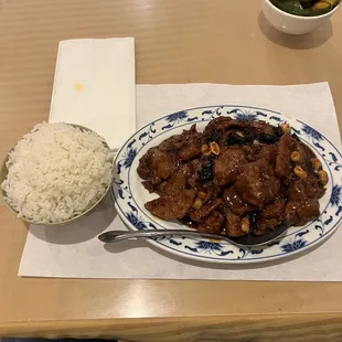 KUNG PAO - Beef Large STEAMED RICE (Side Portion) - Regular